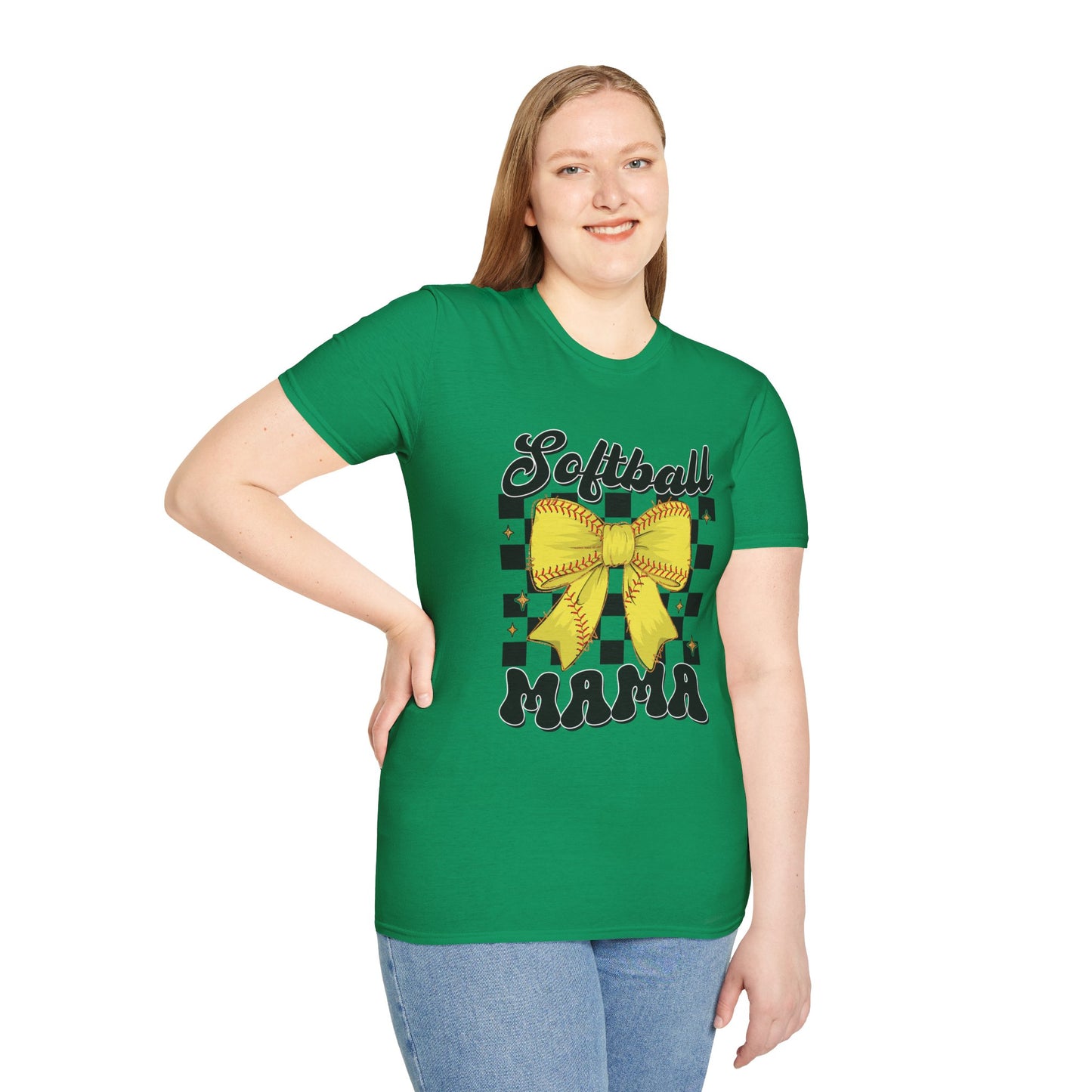 Softball Mama T-Shirt - Sporty Gift for Softball Moms