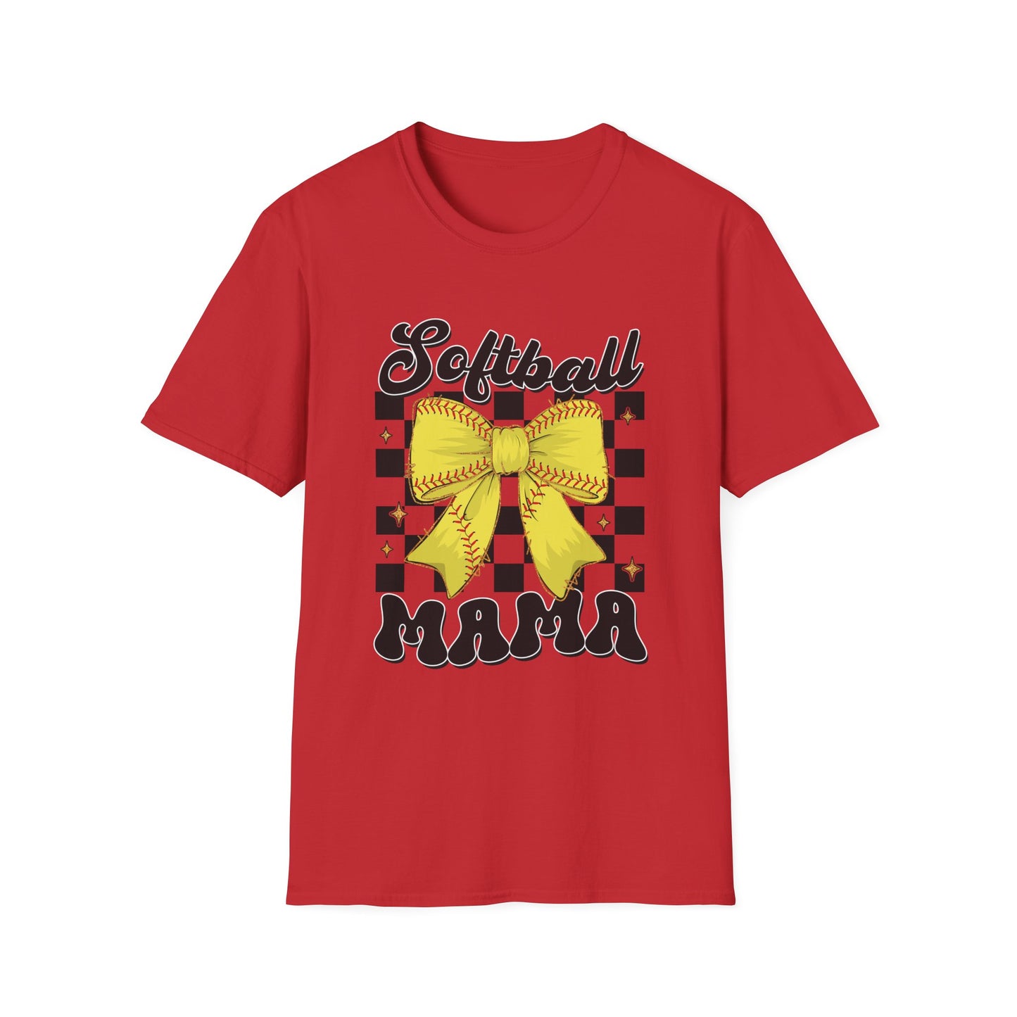 Softball Mama T-Shirt - Sporty Gift for Softball Moms