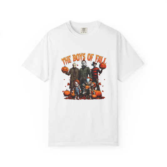 "The Boys Of Fall" -Spooky Fall T-Shirt | Halloween Horror Tee, Unisex Graphic Shirt, Pumpkin Design, Autumn Apparel, Horror Fans Gift