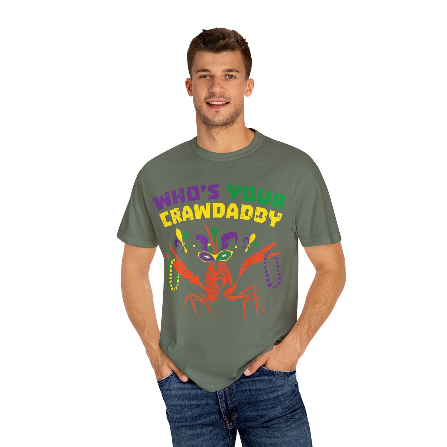 Mardi Gras Unisex T-Shirt - 'Who's Your Crawdaddy?' Design