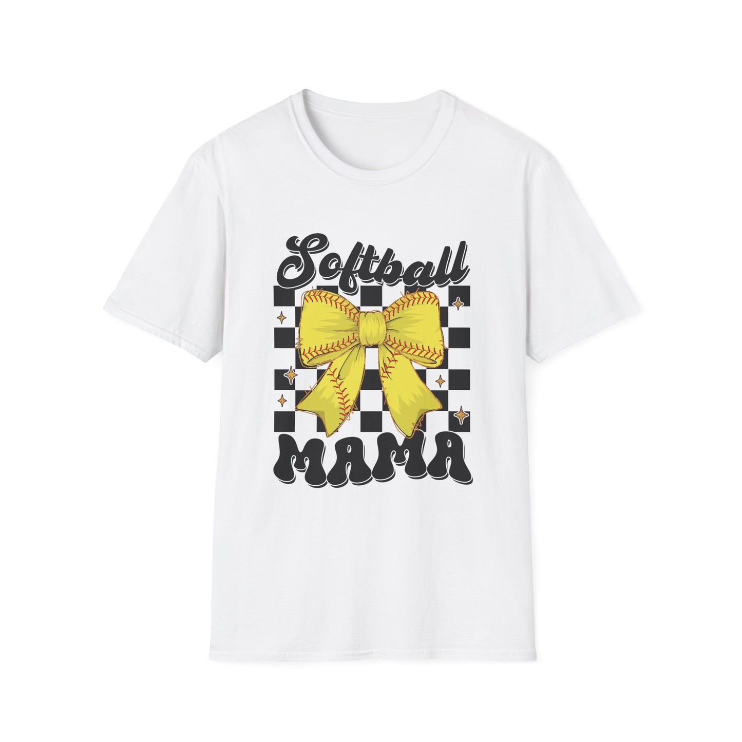 Softball Mama T-Shirt - Sporty Gift for Softball Moms