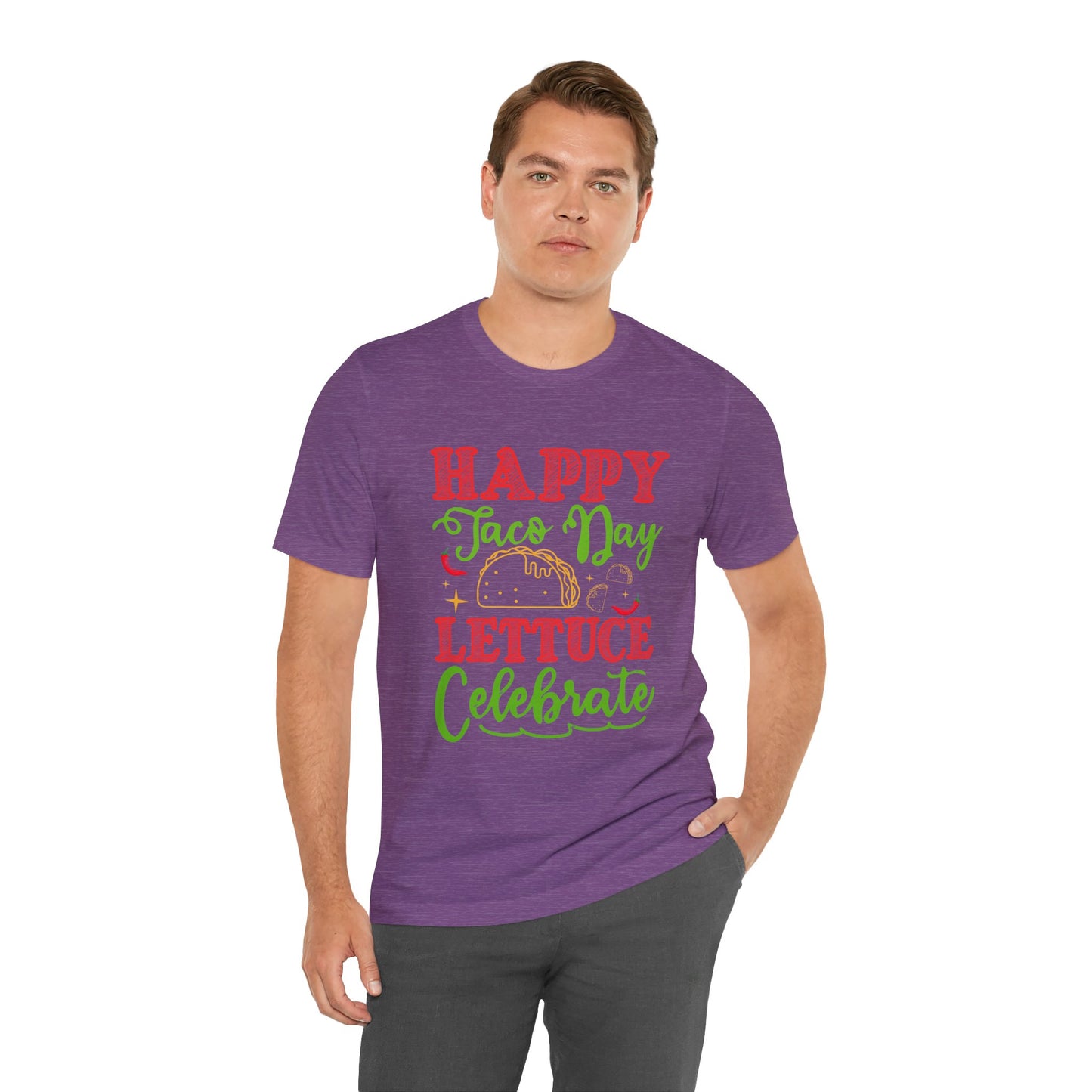Happy Taco Day Unisex Jersey Tee – Celebrate with Lettuce!