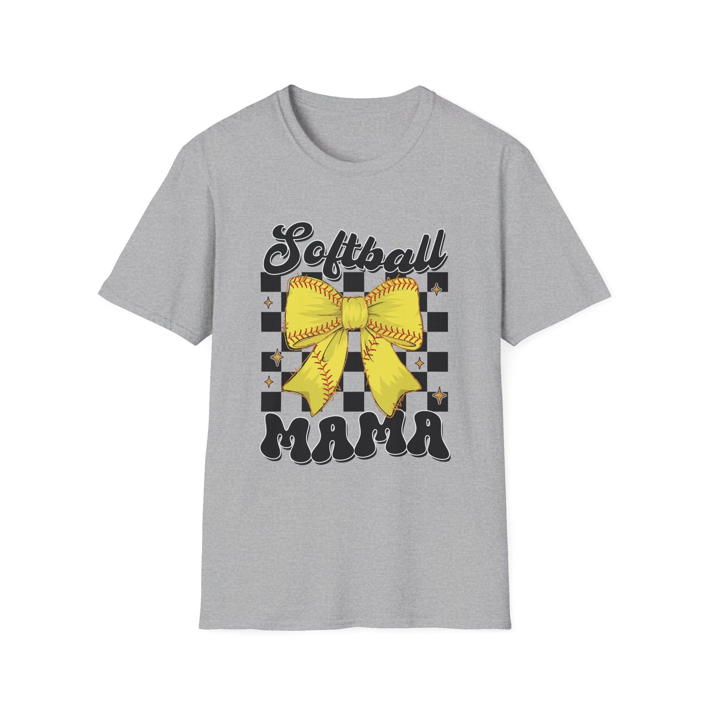 Softball Mama T-Shirt - Sporty Gift for Softball Moms