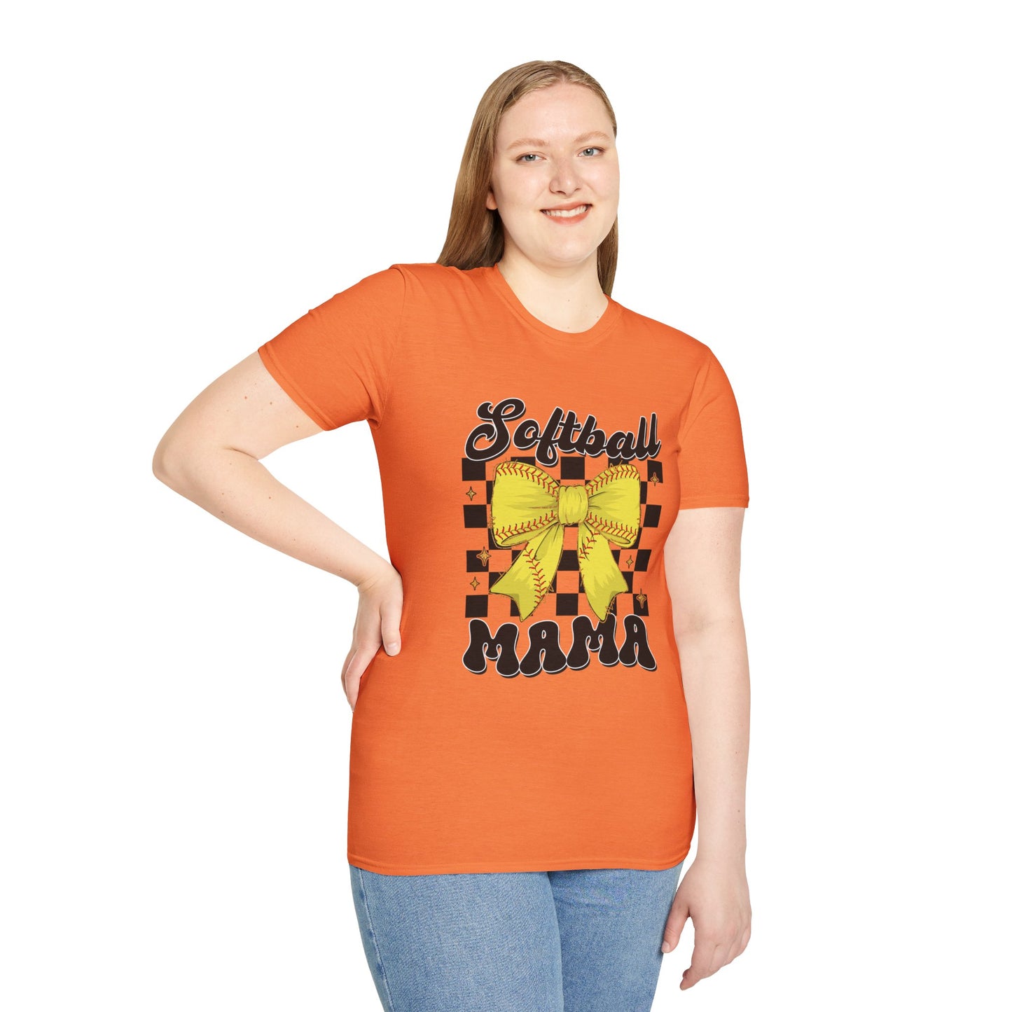 Softball Mama T-Shirt - Sporty Gift for Softball Moms