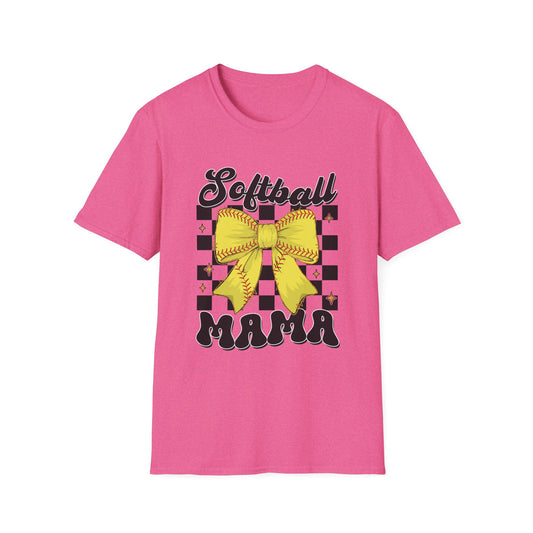 Softball Mama T-Shirt - Sporty Gift for Softball Moms