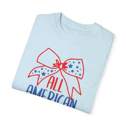 All American Mama T-Shirt - Patriotic Garment-Dyed Tee