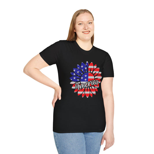 America Sunflower T-Shirt