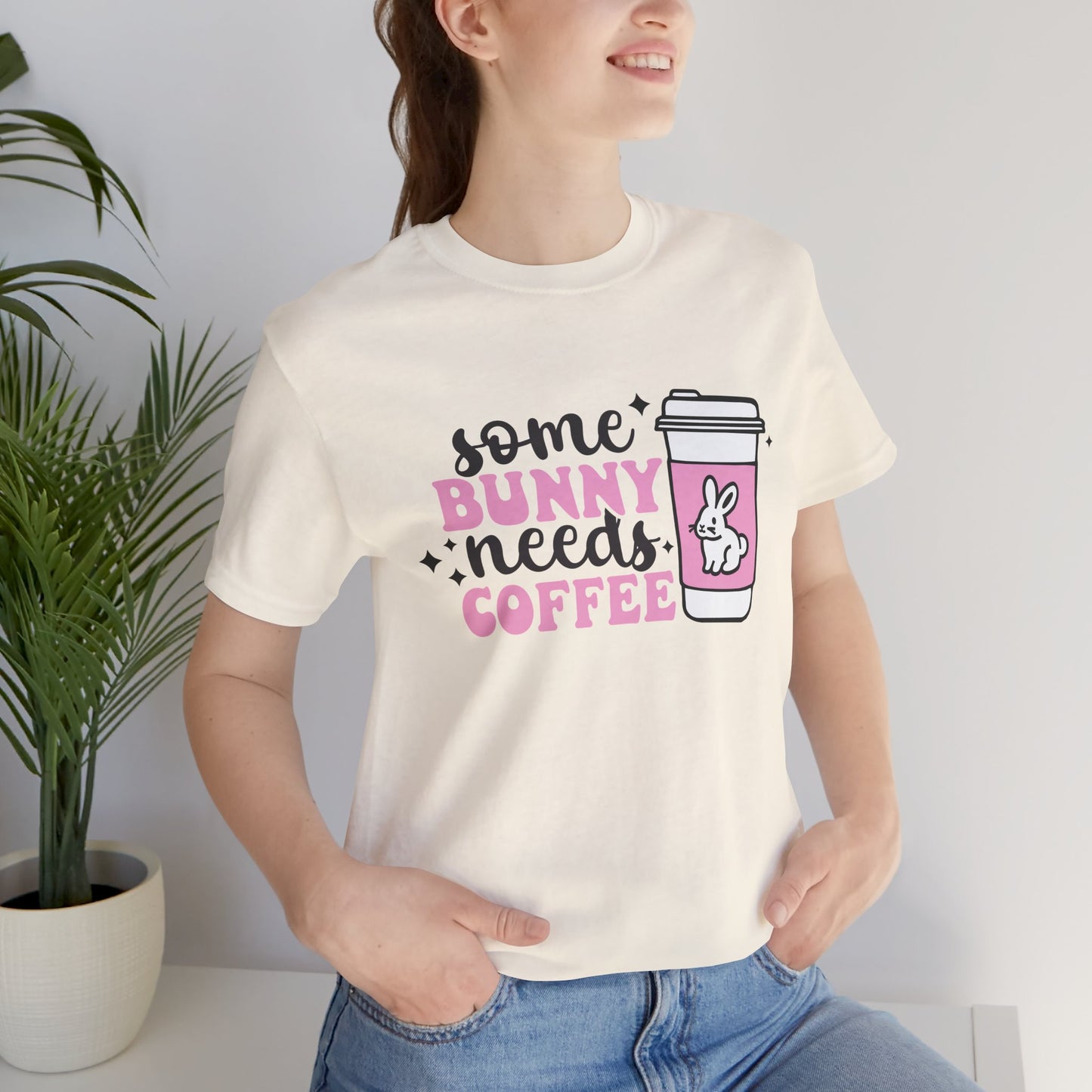 Funny Bunny Coffee Unisex Tee - Perfect Spring Gift