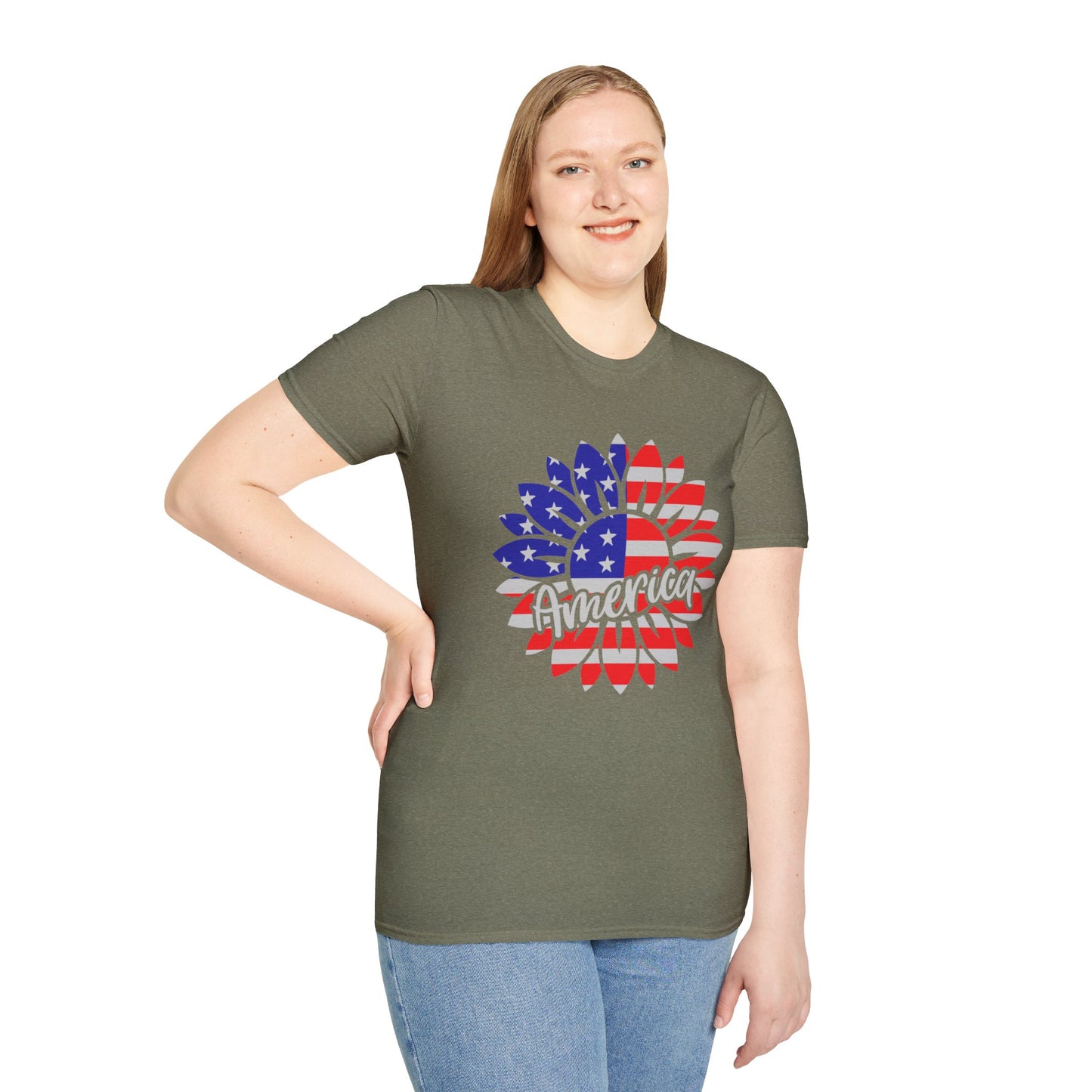 America Sunflower T-Shirt