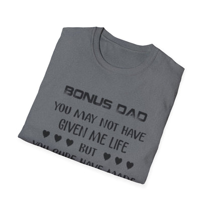 Bonus Dad Appreciation T-Shirt - Heartfelt Gift for Father's Day