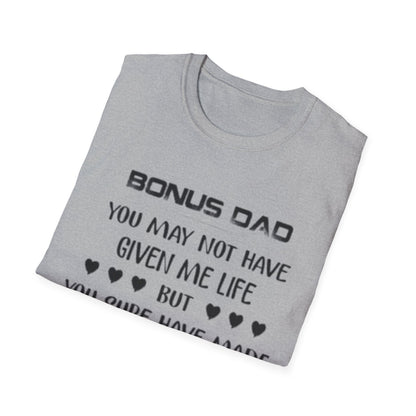 Bonus Dad Appreciation T-Shirt - Heartfelt Gift for Father's Day