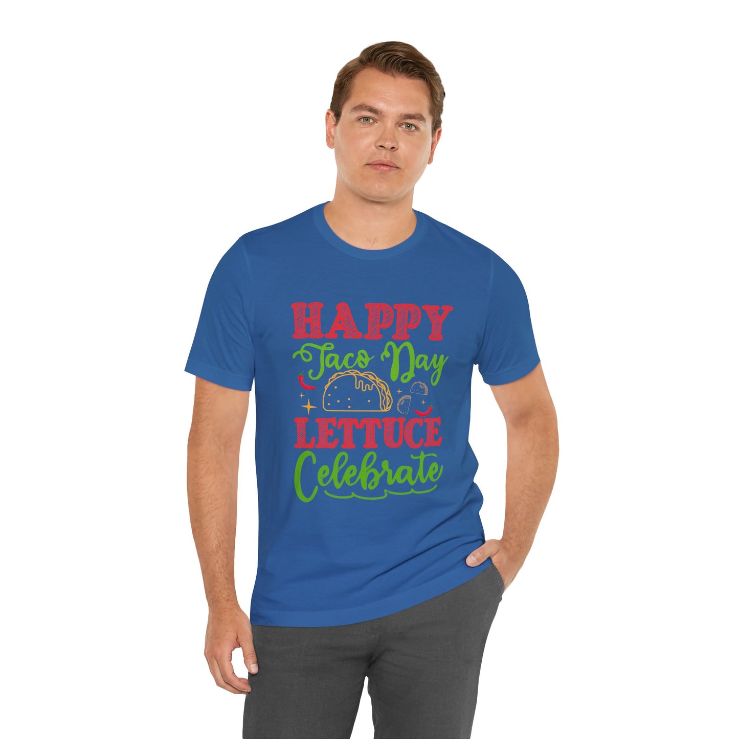 Happy Taco Day Unisex Jersey Tee – Celebrate with Lettuce!