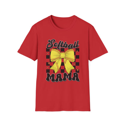 Softball Mama T-Shirt - Sporty Gift for Softball Moms