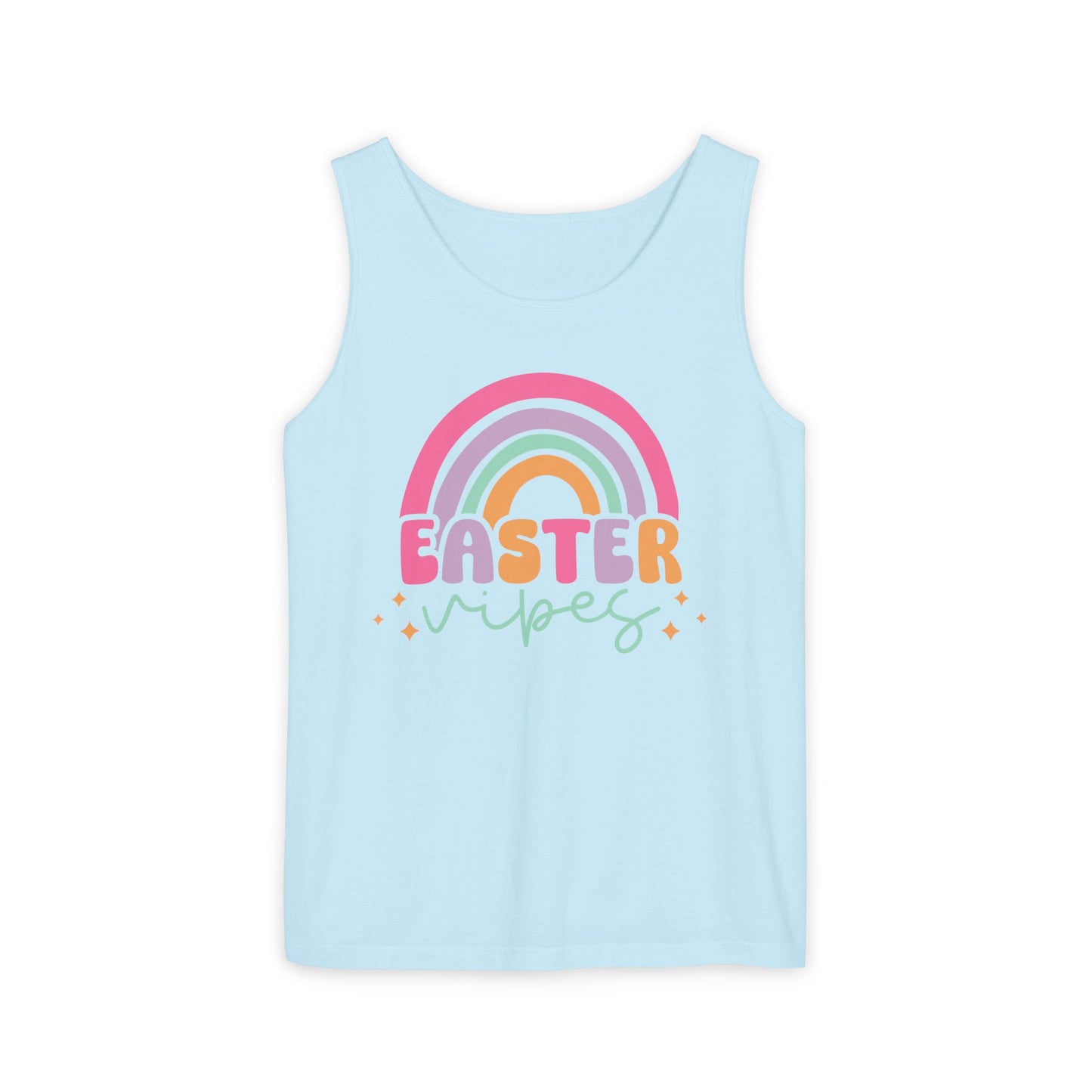 Easter Vibes Unisex Garment-Dyed Tank Top