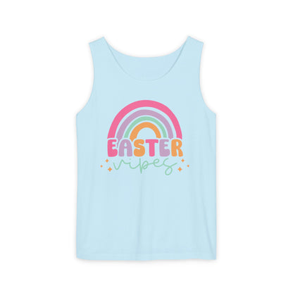 Easter Vibes Unisex Garment-Dyed Tank Top