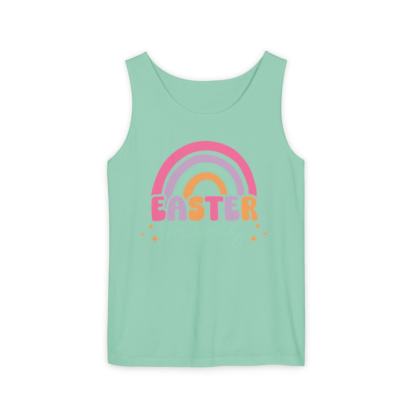 Easter Vibes Unisex Garment-Dyed Tank Top