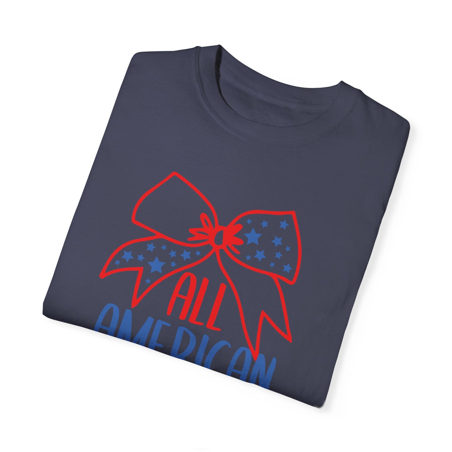 All American Mama T-Shirt - Patriotic Garment-Dyed Tee
