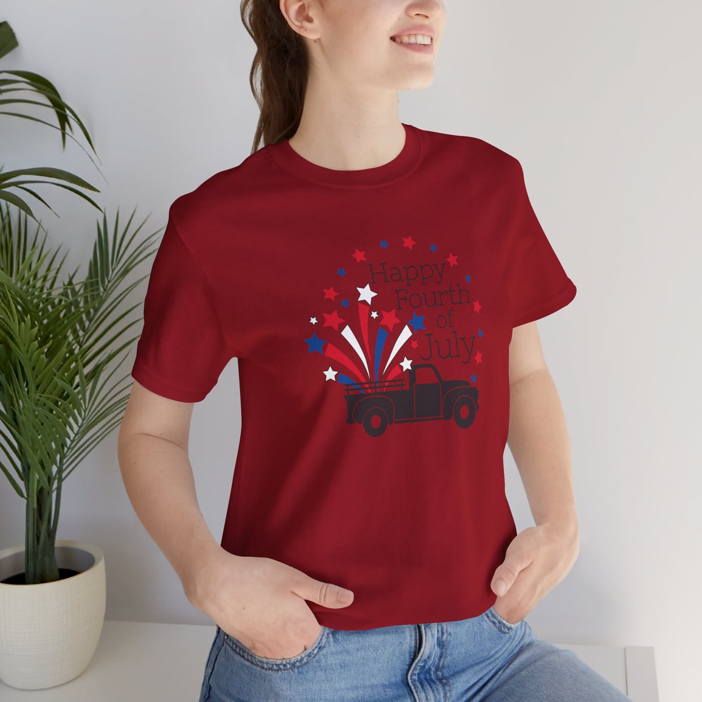 Happy Fourth of July Unisex Jersey Tee