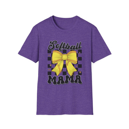 Softball Mama T-Shirt - Sporty Gift for Softball Moms
