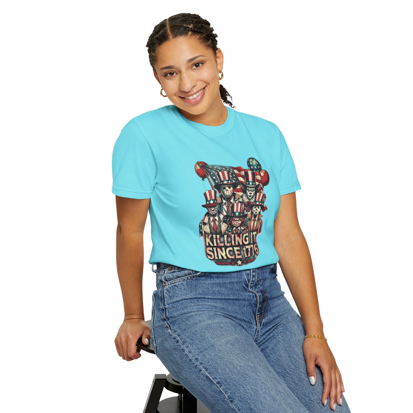 "Killing It"- Halloween, Patriotic Graphic Tee for Celebrating Independence Day, Unisex Casual Shirt, Vintage Style T-shirt, 4th of July Outfit, Gift for [...]