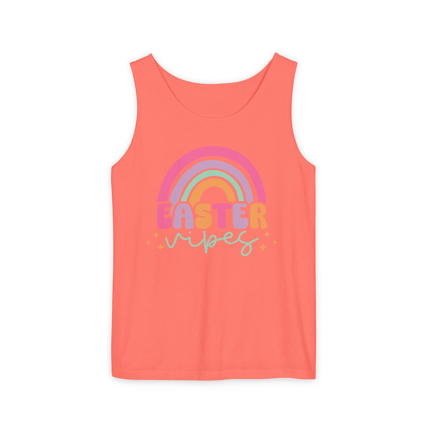 Easter Vibes Unisex Garment-Dyed Tank Top