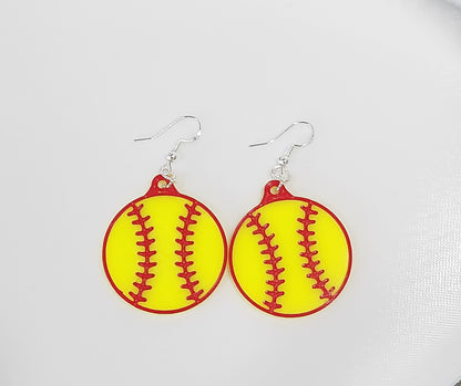 Softball Earrings