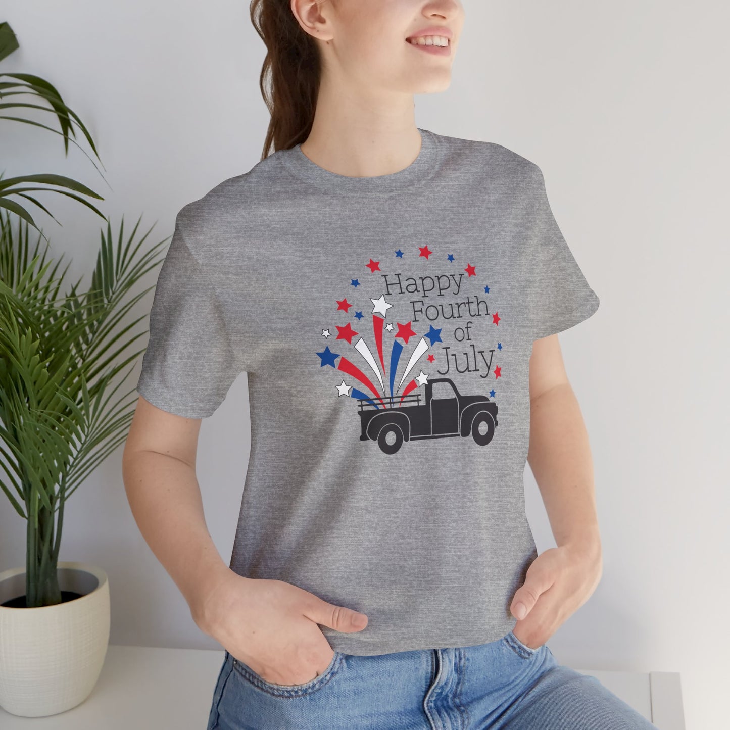 Happy Fourth of July Unisex Jersey Tee