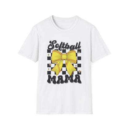 Softball Mama T-Shirt - Sporty Gift for Softball Moms