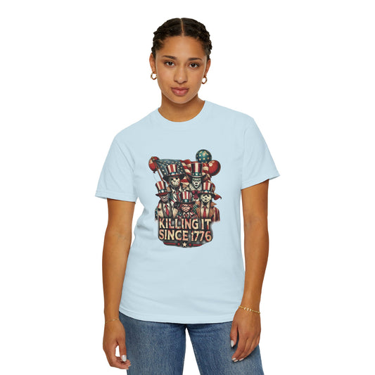 "Killing It"- Halloween, Patriotic Graphic Tee for Celebrating Independence Day, Unisex Casual Shirt, Vintage Style T-shirt, 4th of July Outfit, Gift for [...]