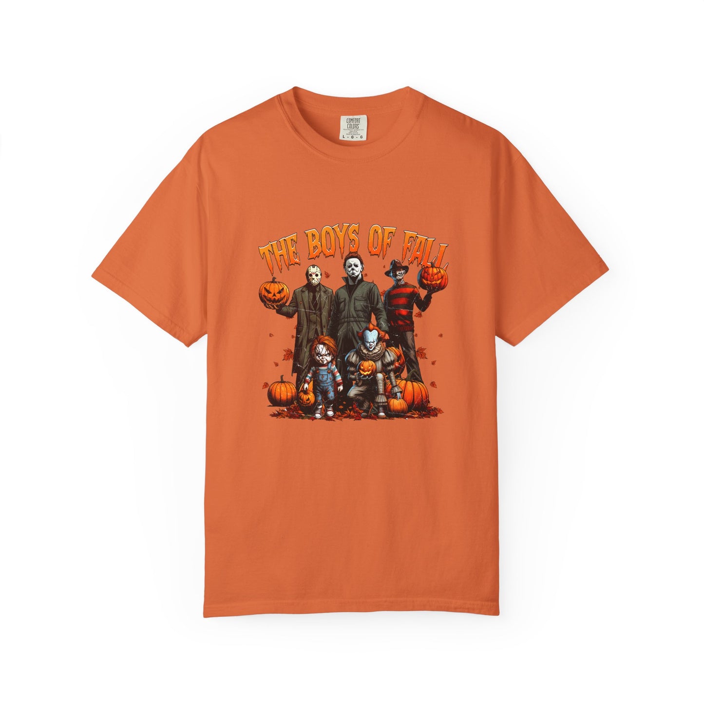 "The Boys Of Fall" -Spooky Fall T-Shirt | Halloween Horror Tee, Unisex Graphic Shirt, Pumpkin Design, Autumn Apparel, Horror Fans Gift