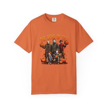 "The Boys Of Fall" -Spooky Fall T-Shirt | Halloween Horror Tee, Unisex Graphic Shirt, Pumpkin Design, Autumn Apparel, Horror Fans Gift