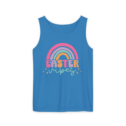 Easter Vibes Unisex Garment-Dyed Tank Top