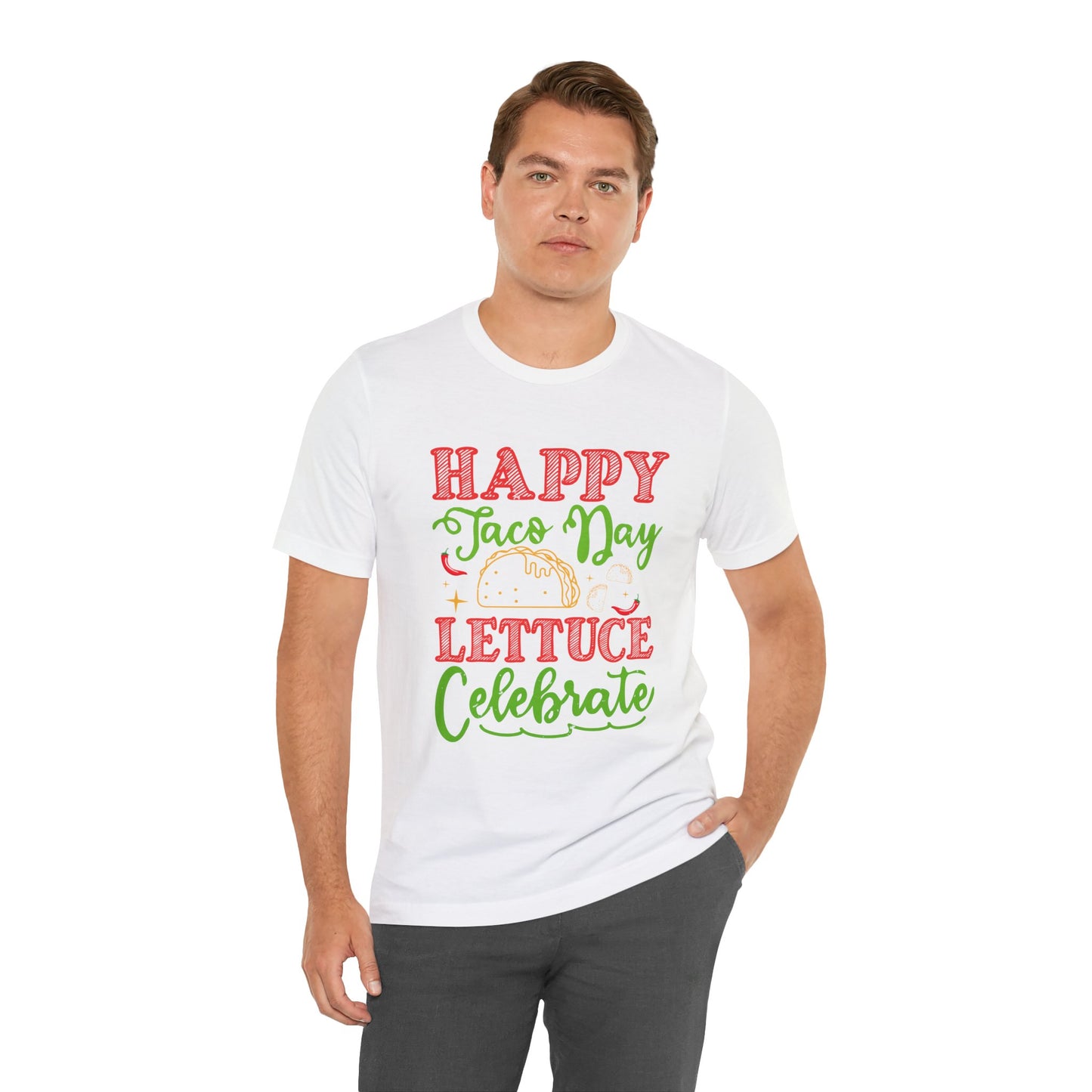 Happy Taco Day Unisex Jersey Tee – Celebrate with Lettuce!
