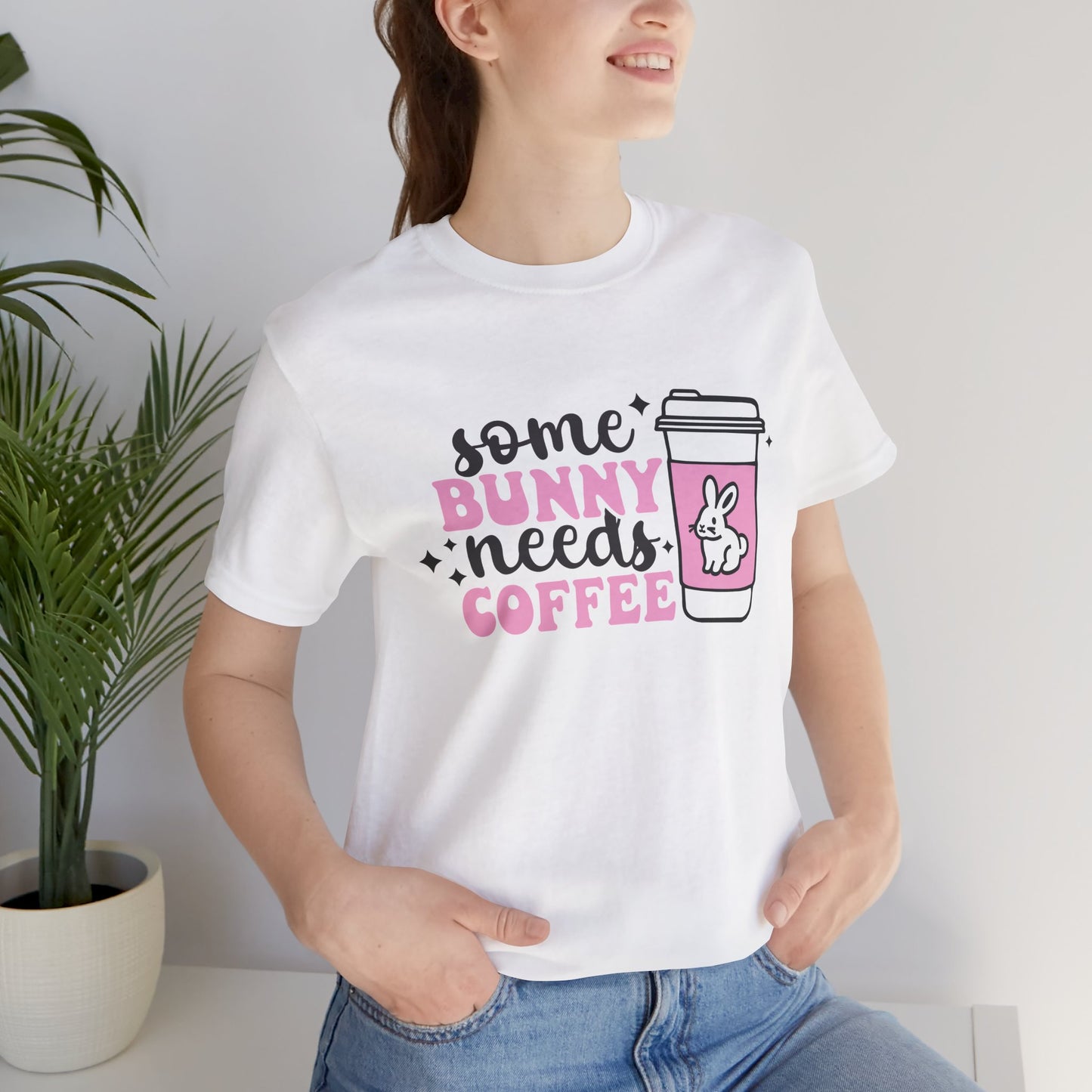 Funny Bunny Coffee Unisex Tee - Perfect Spring Gift