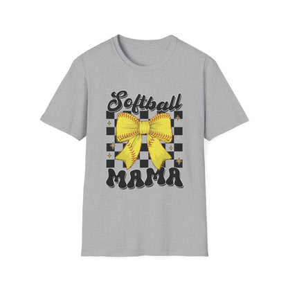 Softball Mama T-Shirt - Sporty Gift for Softball Moms