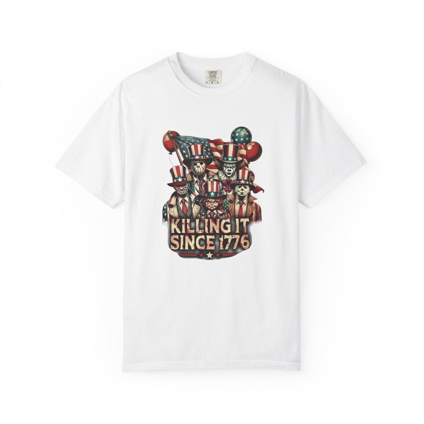 "Killing It"- Halloween, Patriotic Graphic Tee for Celebrating Independence Day, Unisex Casual Shirt, Vintage Style T-shirt, 4th of July Outfit, Gift for [...]