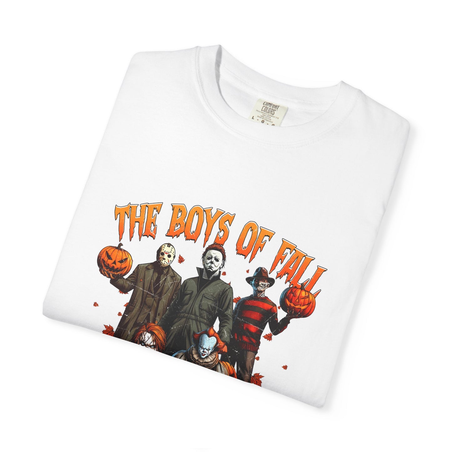 "The Boys Of Fall" -Spooky Fall T-Shirt | Halloween Horror Tee, Unisex Graphic Shirt, Pumpkin Design, Autumn Apparel, Horror Fans Gift