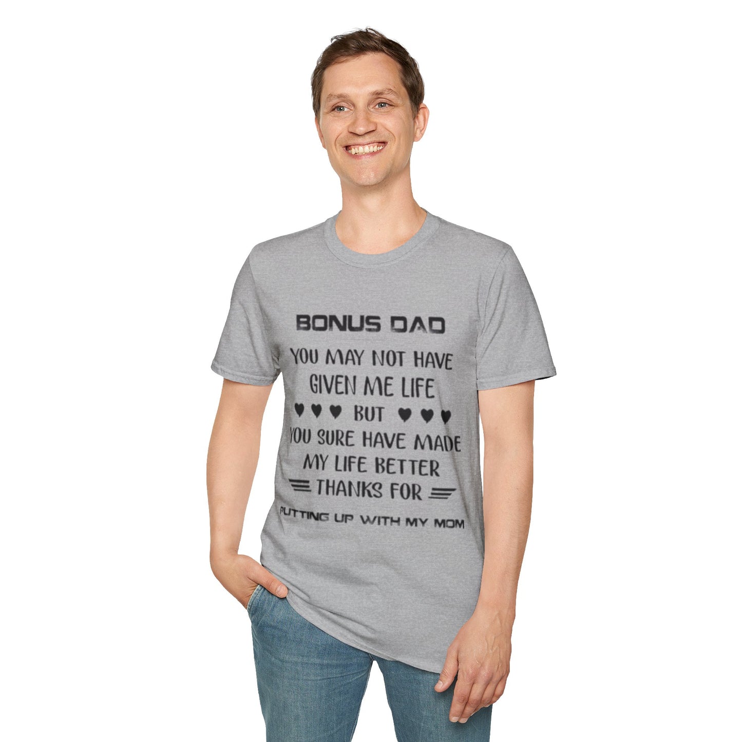 Bonus Dad Appreciation T-Shirt - Heartfelt Gift for Father's Day