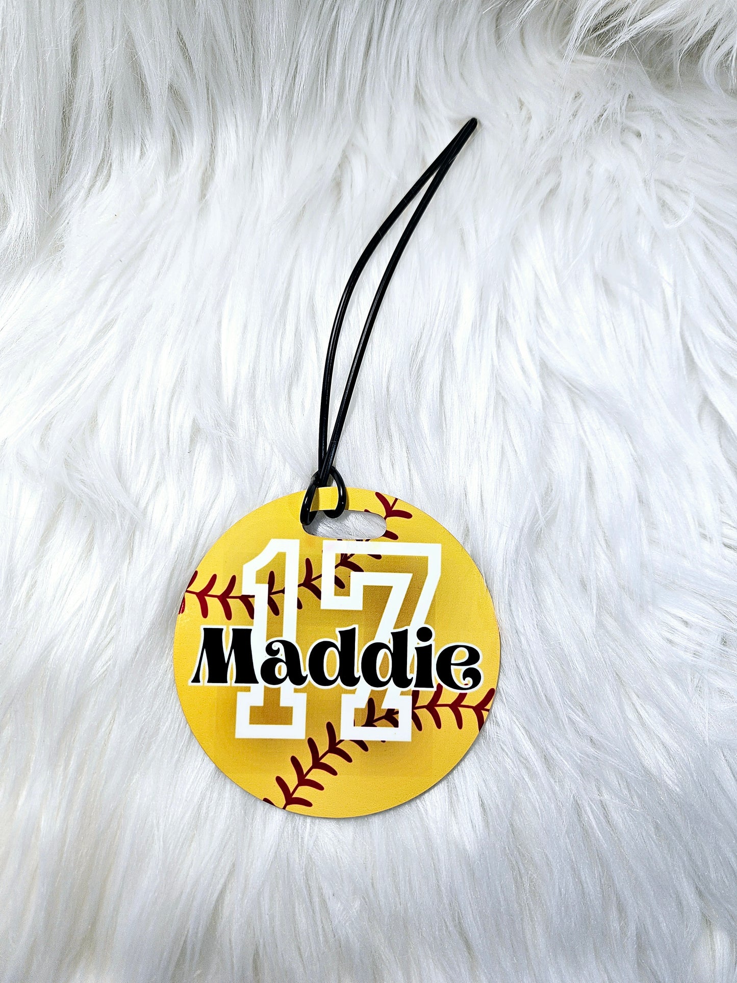 Softball Sport Bag Tag