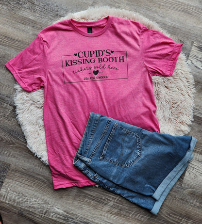 Cupid's Kissing Booth Valentine T-Shirt