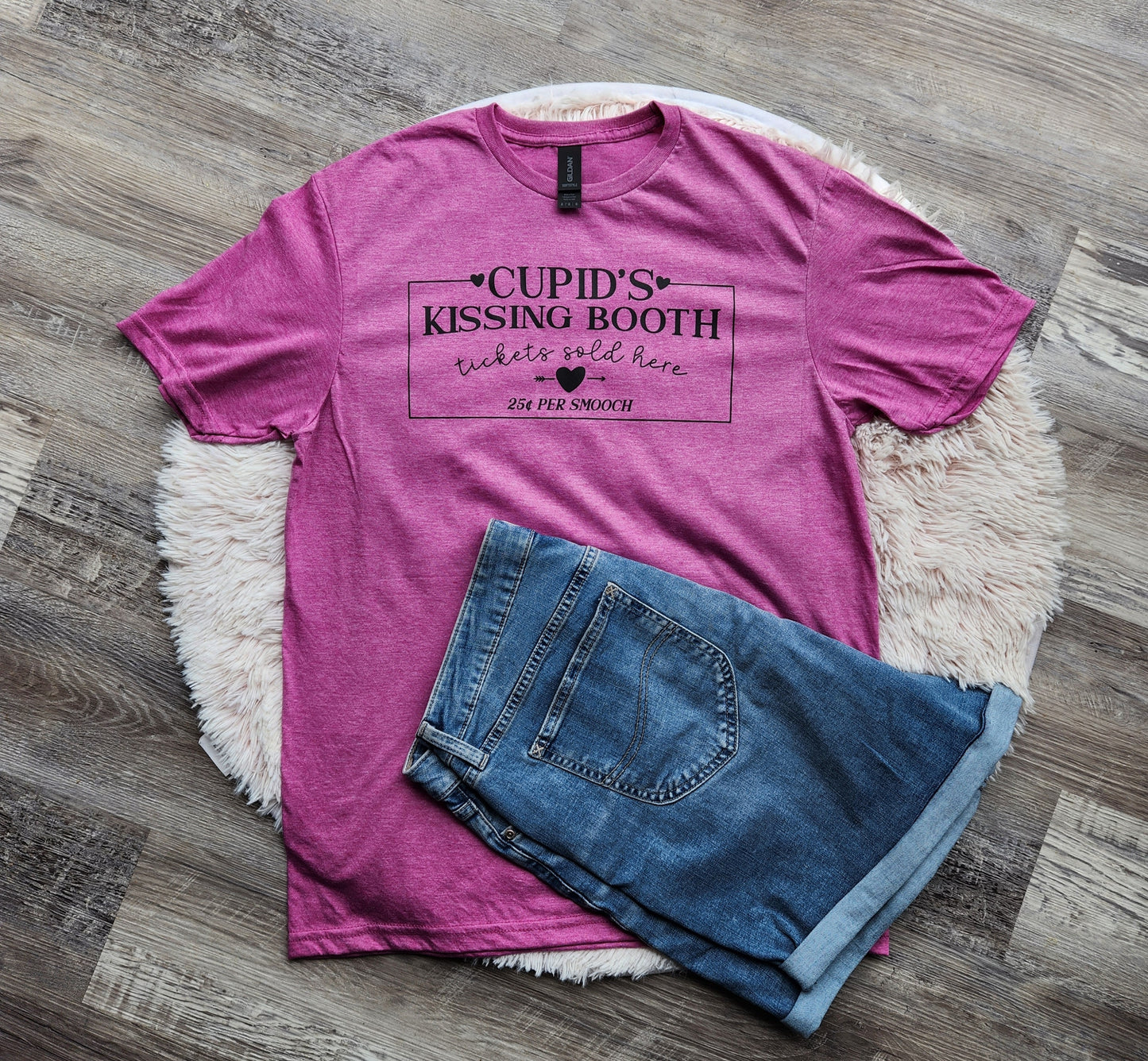 Cupid's Kissing Booth Valentine T-Shirt