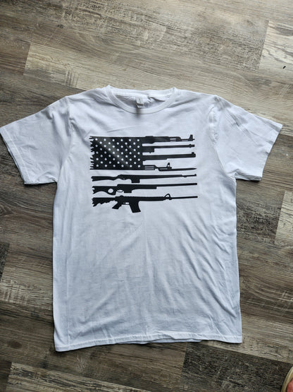 American Flag Hunting Men's T-Shirt