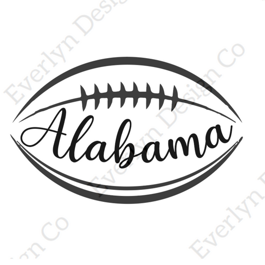 Alamaba Football SVG File- Includes commercial license