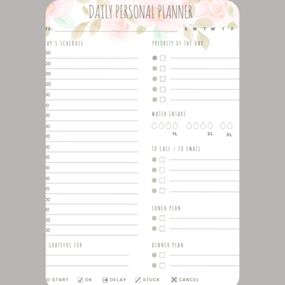 Weekly,Daily, & Monthly Planners, Printable, Teacher, Student, Business Template, Schedule