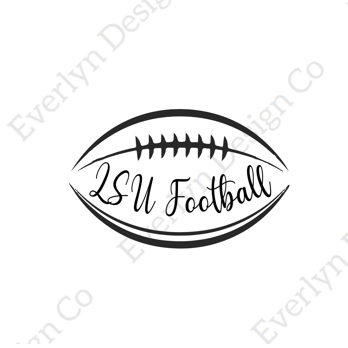 LSU Football SVG File- Includes commercial license