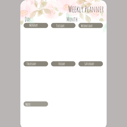 Weekly,Daily, & Monthly Planners, Printable, Teacher, Student, Business Template, Schedule